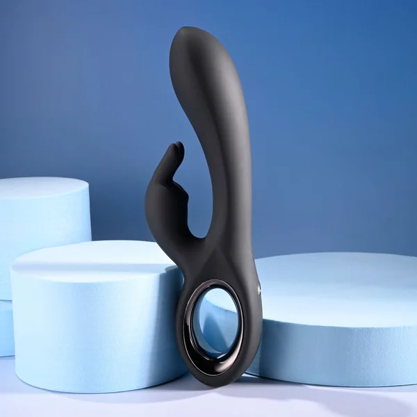 Playboy Pleasure LATE NIGHT BUNNY - Black 20 cm USB Rechargeable Rabbit Vibrator — image 3 of 9