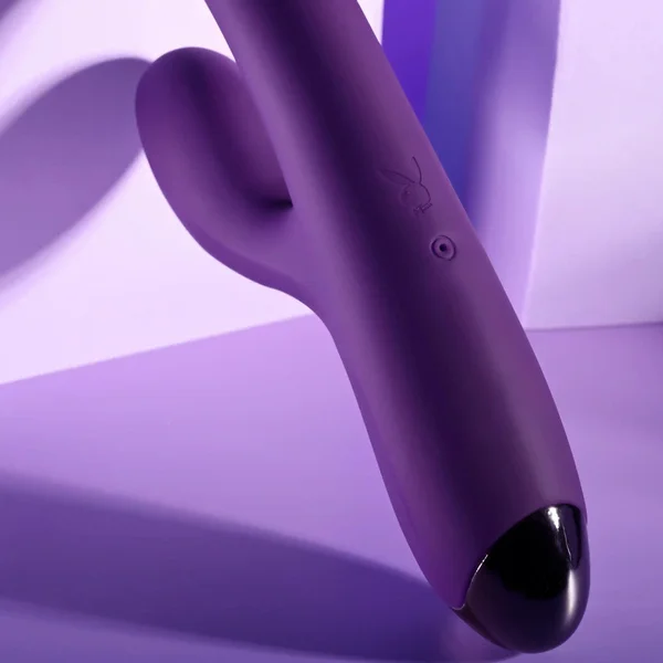 Playboy Pleasure NEW CRUSH - Purple 20.6 cm USB Rechargeable Rabbit Vibrator — image 6 of 8