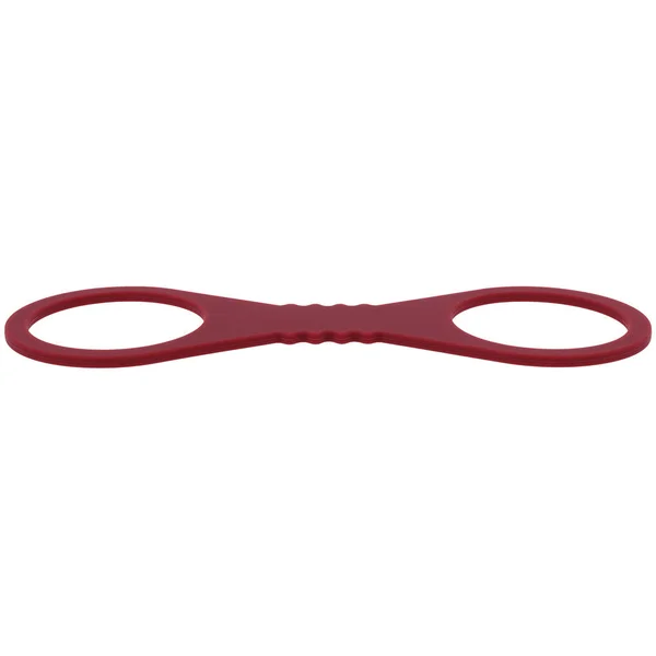 Sex & Mischief Enchanted Large Silicone Cuffs - Burgundy Large Restraints — image 4 of 8