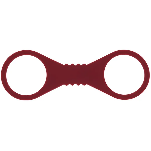 Sex & Mischief Enchanted Large Silicone Cuffs - Burgundy Large Restraints — image 3 of 8