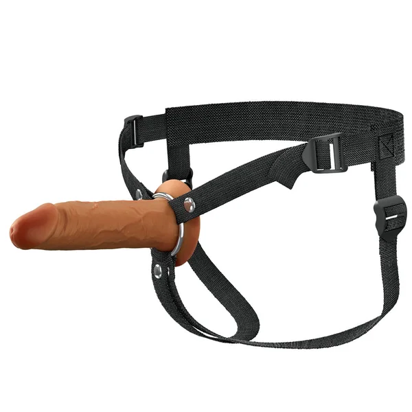 FX Elite 6'' Silicone Hollow Strap-On - Tan - Tan 15.2 cm Hollow Strap-On — image 3 of 8