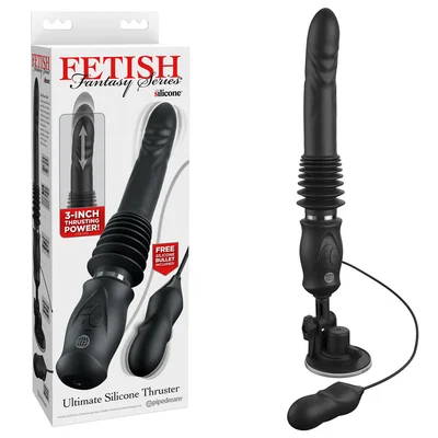 ffs ultimate silicone thruster black black usb rechargeable thrusting vibrator