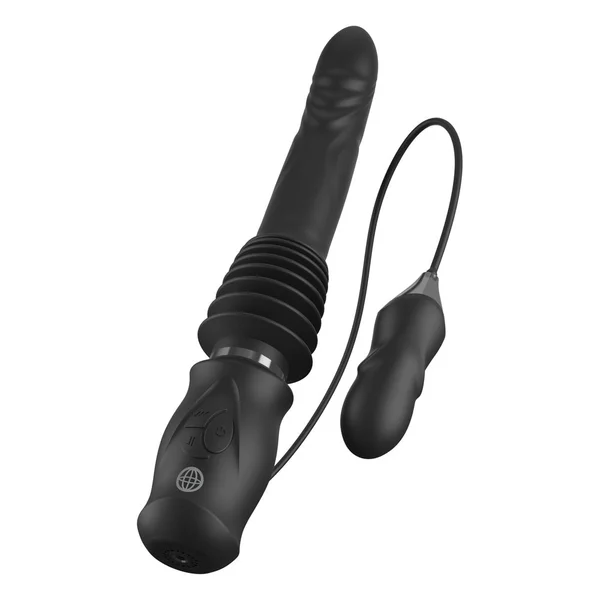 FFS Ultimate Silicone Thruster - Black - Black USB Rechargeable Thrusting Vibrator — image 2 of 8