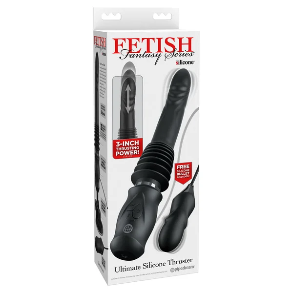 FFS Ultimate Silicone Thruster - Black - Black USB Rechargeable Thrusting Vibrator — image 8 of 8