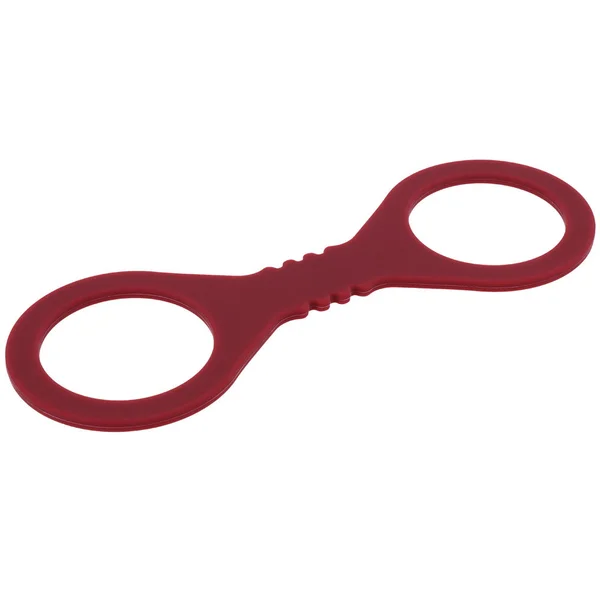 Sex & Mischief Enchanted Small Silicone Cuffs - Burgundy Small Restraints — image 5 of 8