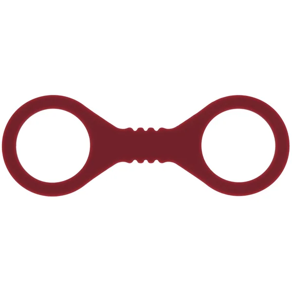 Sex & Mischief Enchanted Small Silicone Cuffs - Burgundy Small Restraints — image 3 of 8