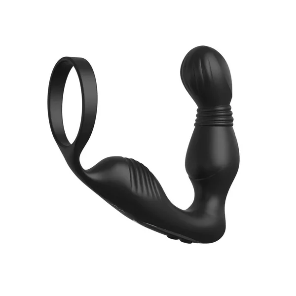 Anal Fantasy Elite Ass-Gasm P-Spot Milker - Black USB Rechargeable Prostate Massage with Cock Ring — image 2 of 4