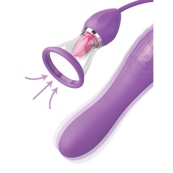 Fantasy For Her Her Ultimate Pleasure Max - Purple USB Rechargeable Vibrator with Flicking Stimulator — image 4 of 5