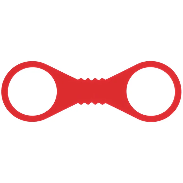 Sex & Mischief Amor Large Silicone Cuffs - Red Large Restraints — image 3 of 7
