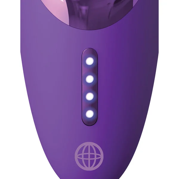 Fantasy For Her Pleasure Sucker - Purple USB Rechargeable Sucking, Licking & Vibrating Stimulator — image 5 of 8