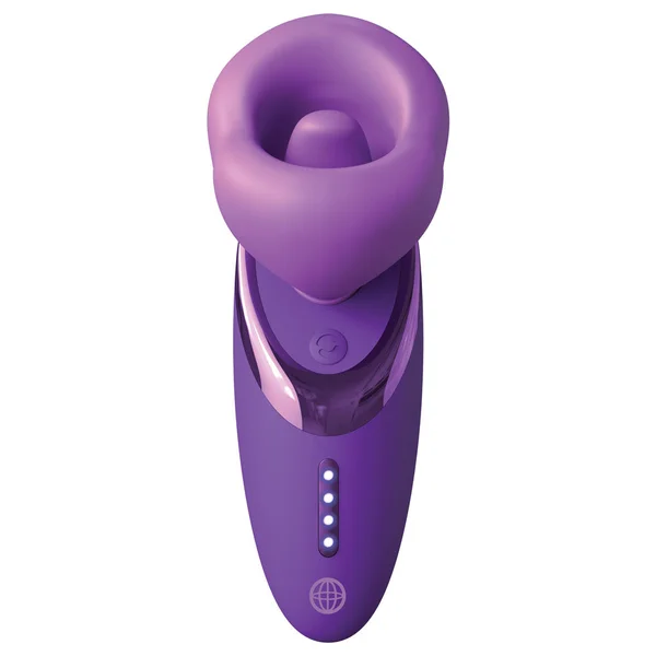 Fantasy For Her Pleasure Sucker - Purple USB Rechargeable Sucking, Licking & Vibrating Stimulator — image 6 of 8