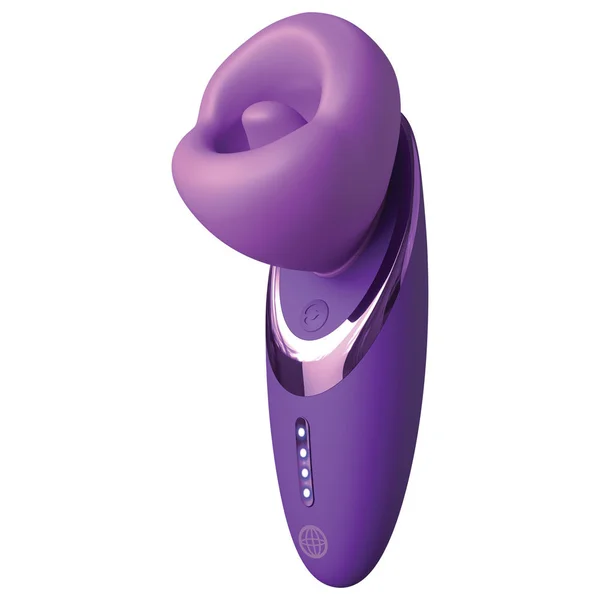 Fantasy For Her Pleasure Sucker - Purple USB Rechargeable Sucking, Licking & Vibrating Stimulator — image 2 of 8