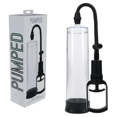 pumped basic pump 2 transparent clear penis pump