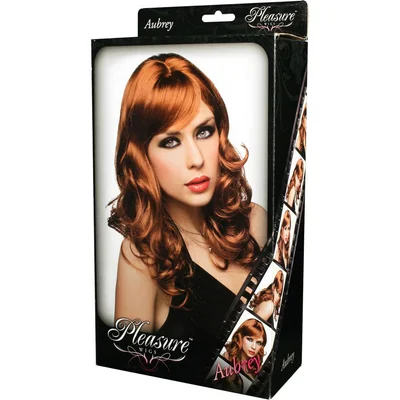 pleasure wigs aubrey red redhead wig