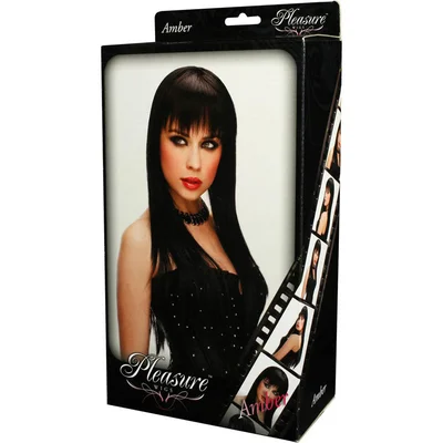 pleasure wigs amber black black wig