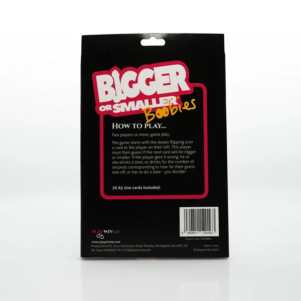 Bigger or Smaller Boobs - Card Game — image 3 of 3