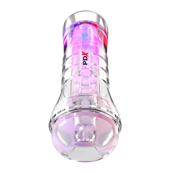 PDX Elite ViewTube XXL LED Stroker - Clear Stroker with LED Lights — image 2 of 7