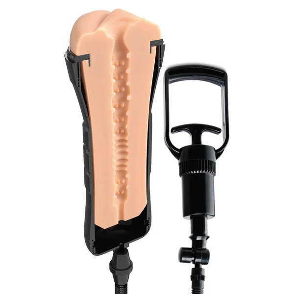 PDX Wet Pussies Super Sucker XXL Stroker - Flesh - Flesh Vagina Stroker with Suction Pump — image 5 of 8