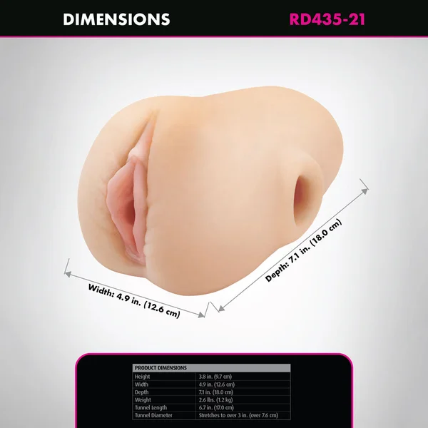 PDX Plus Pussy Pounder Squeeze Stroker - Flesh - Flesh Vagina Stroker — image 7 of 7