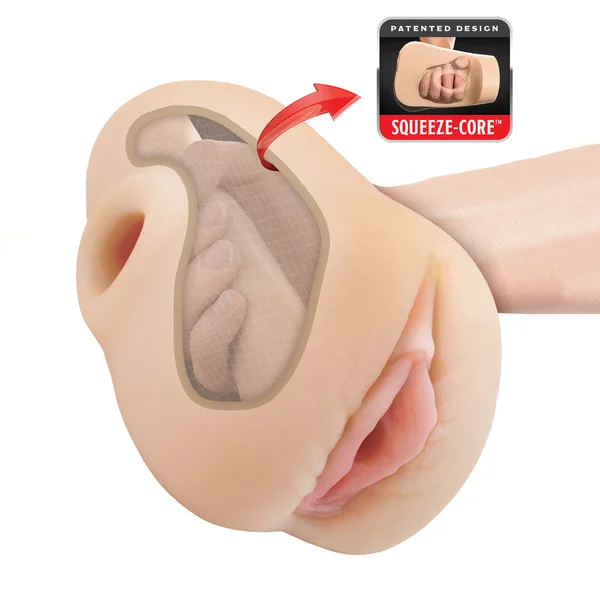 PDX Plus Pussy Pounder Squeeze Stroker - Flesh - Flesh Vagina Stroker — image 4 of 7