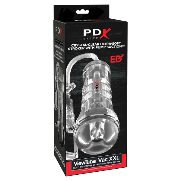 PDX Elite ViewTube Vac XXL Pump Stroker - Clear Vagina Stroker with Suction Pump — image 7 of 7