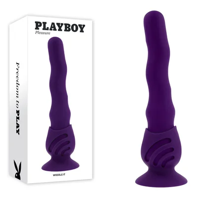 playboy pleasure wiggle it purple 239 cm usb rechargeable wiggling vibrator