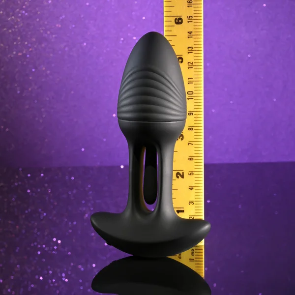 Playboy Pleasure RIM SHOT - Black 11.4 cm USB Rechargeable Vibrating Butt Plug — image 8 of 9