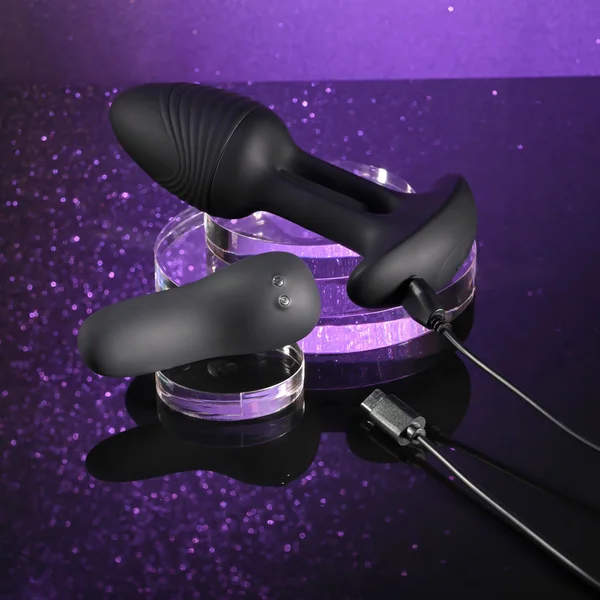 Playboy Pleasure RIM SHOT - Black 11.4 cm USB Rechargeable Vibrating Butt Plug — image 9 of 9
