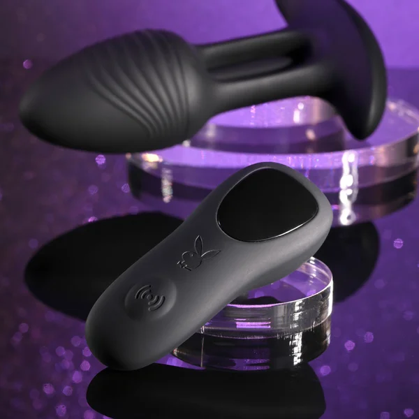 Playboy Pleasure RIM SHOT - Black 11.4 cm USB Rechargeable Vibrating Butt Plug — image 6 of 9