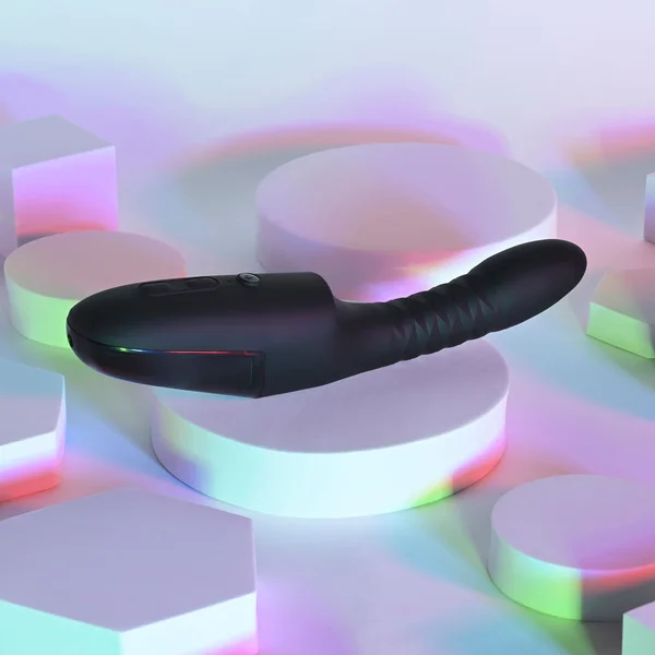Playboy Pleasure OVERDRIVE - Black 28.2 cm USB Rechargeable Thrusting Vibrator — image 3 of 9