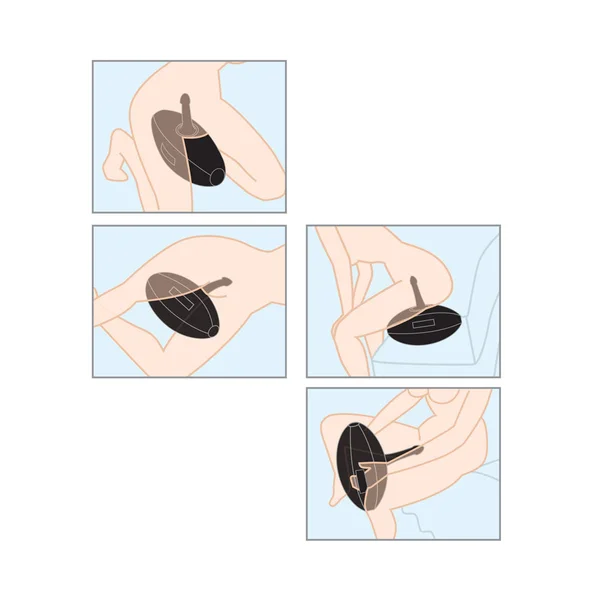 Fetish Fantasy Series Body Dock Inflatable Love Ball - Black Inflatable Cushion with Black 15.2 cm Dildo — image 5 of 6