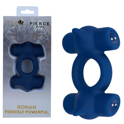 maia ronan blue blue usb rechargeable dual vibrating cock ring