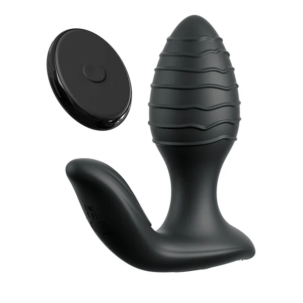 Anal Fantasy Elite Gyro-Milk Pro - Black - Black USB Rechargeable Gyrating Butt Plug — image 3 of 6