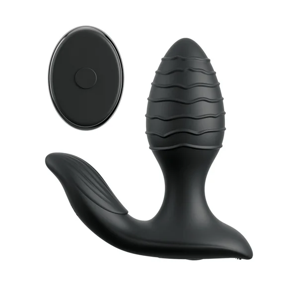 Anal Fantasy Elite Gyro-Milk Pro - Black - Black USB Rechargeable Gyrating Butt Plug — image 2 of 6