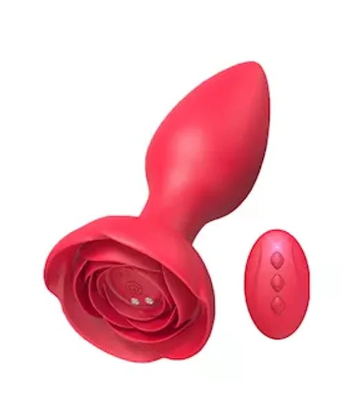 Rose Vibrating Butt Plug — image 2 of 3