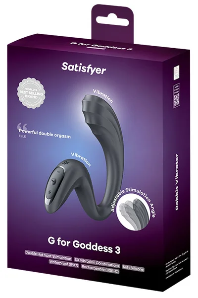 Satisfyer G for Goddess 3 6.3" Rabbit Vibrator — image 10 of 15
