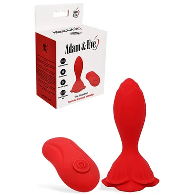 adam and eve the rosebud 4 vibrating butt plug with remote control