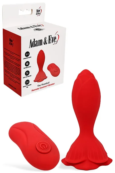 Adam and Eve The Rosebud 4" Vibrating Butt Plug With Remote Control — image 6 of 15