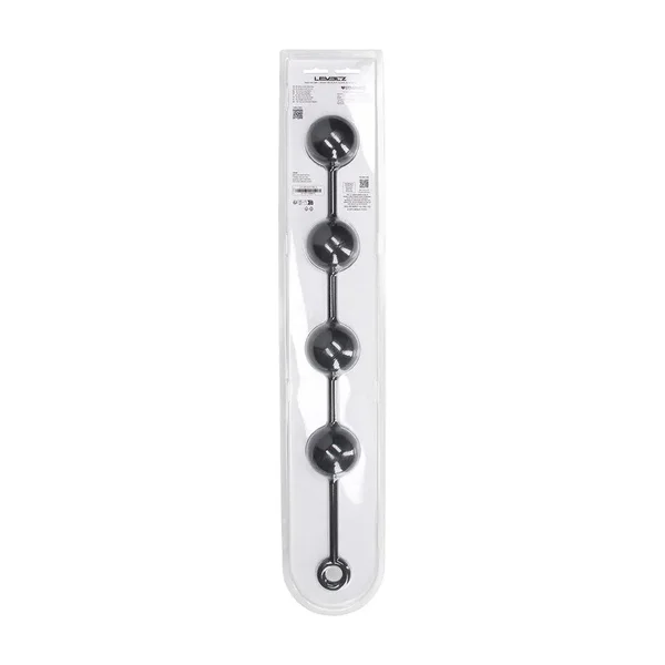 LEVELZ Round Anal Balls - XXL - 60mm - Black 52.5 cm XXL Anal Beads — image 7 of 7