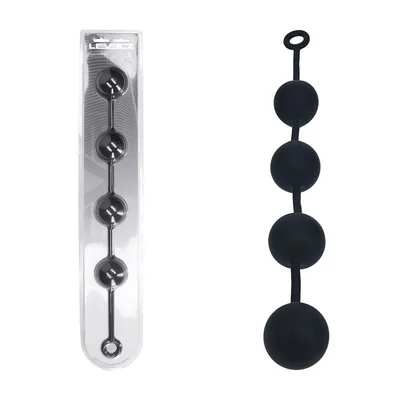 levelz round anal balls xxl 60mm black 525 cm xxl anal beads