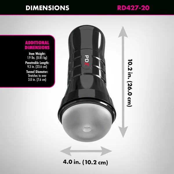PDX Wet Pussies - Super Slide & Glide XXL - Clear Stroker — image 2 of 7