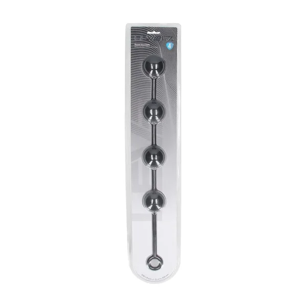 LEVELZ Round Anal Balls - XL - 50mm - Black 46.5 cm XL Anal Beads — image 5 of 6