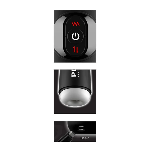 PDX Elite Moto Milker - USB Rechargeable Thrusting & Vibrating Auto Stroker — image 4 of 5