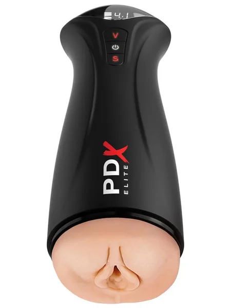 PDX Elite Fuck-Gasm - Flesh - USB Rechargeable Sucking & Vibrating Auto Stroker — image 8 of 10