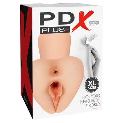 pdx plus pick your pleasure stroker xl light flesh vagina stroker