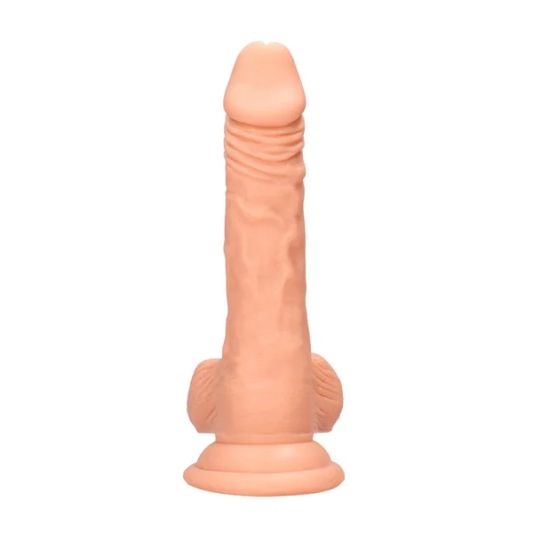REALROCK 7'' Realistic Dildo With Balls - Flesh 17.8 cm Dong — image 5 of 9