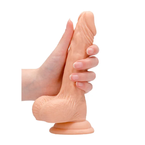 REALROCK 7'' Realistic Dildo With Balls - Flesh 17.8 cm Dong — image 3 of 9