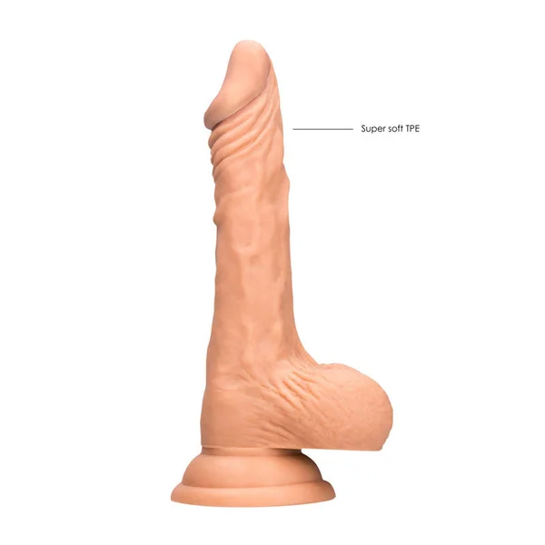 REALROCK 7'' Realistic Dildo With Balls - Flesh 17.8 cm Dong — image 4 of 9
