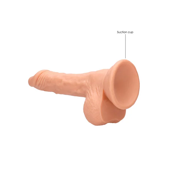REALROCK 7'' Realistic Dildo With Balls - Flesh 17.8 cm Dong — image 7 of 9