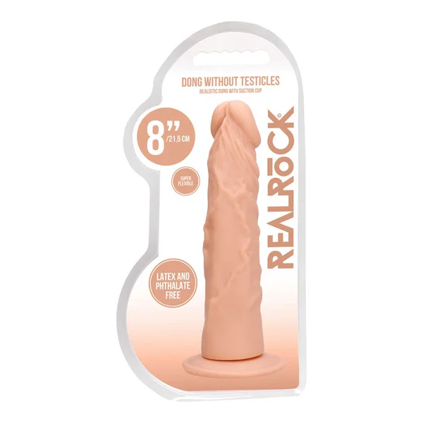 REALROCK 8'' Realistic Dildo - Flesh 20.3 cm Dong — image 8 of 9